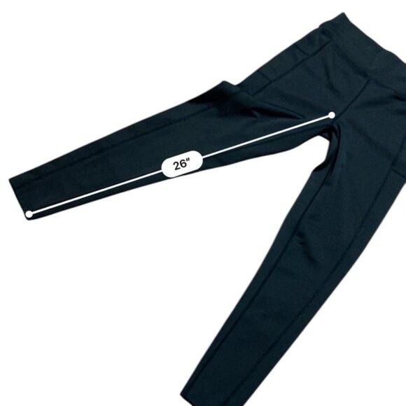Vicki Sui black exercise leggings with pockets. Size M - Picture 6 of 6